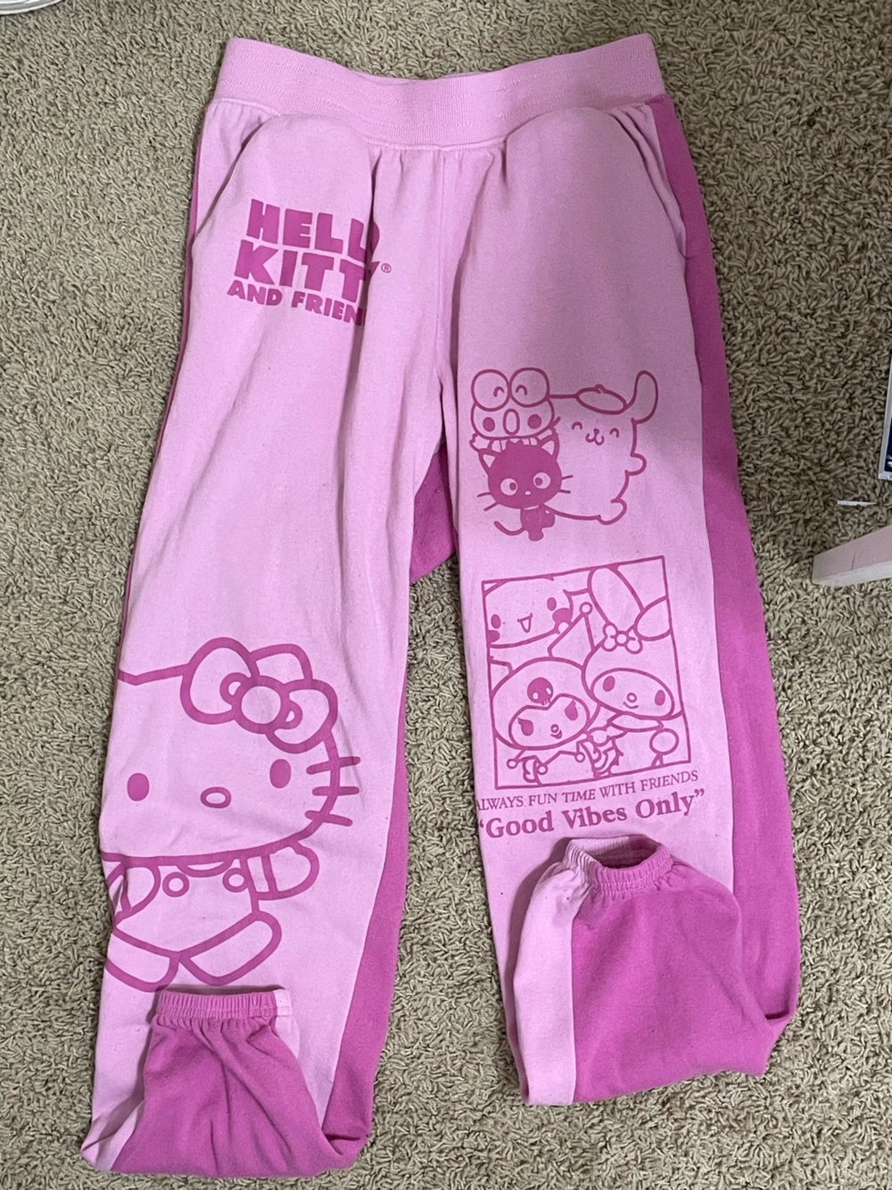 Hybrid Apparel Hello Kitty Pink Sweatpants